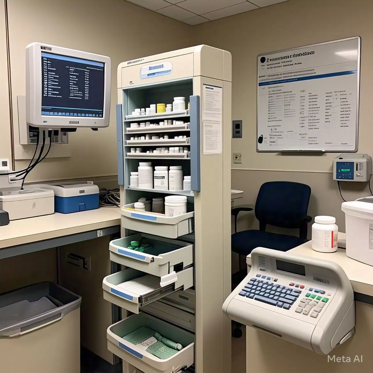 Doctor reviewing medication plan with patient